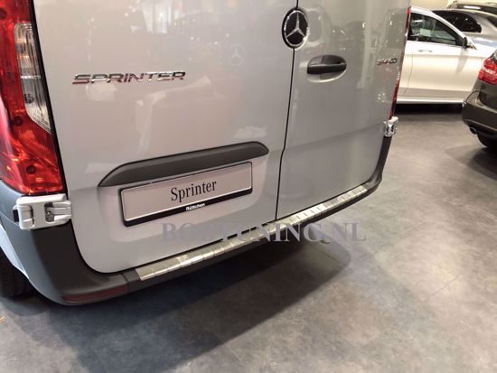 Afbeeldingen van Rvs bumperbescherming Mercedes Sprinter W907 W910 2018+