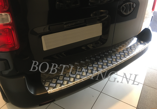Aluminium bumperbescherming Citroën SpaceTourer, Jumpy, Peugeot Expert en Toyota Proace 2016-