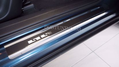 Afbeeldingen van Carbon rvs instaplijsten Mercedes vaneo 2001-2005