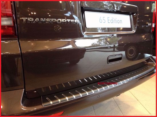 Afbeeldingen van Carbon rvs bumperbescherming Volkswagen Transporter T5 | Multivan | Caravelle 2003-2015