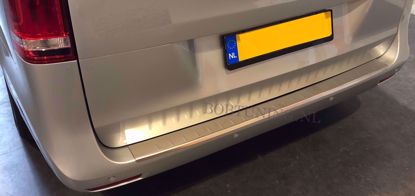 Krasvrij RVS bumperbescherming Volkswagen T6 Transporter Multivan met achterklep