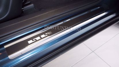 Afbeeldingen van Carbon rvs instaplijsten Audi a3 (8v | 4 | 5 deur) 2013-2019