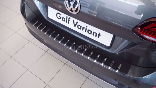 Afbeeldingen van Carbon rvs bumperbescherming Volkswagen golf 7 (kombi) 2013-2019