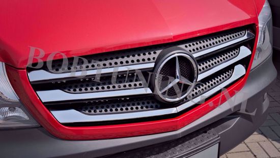 RVS grill lijsten Mercedes Sprinter W906 Facelift 2016-2018