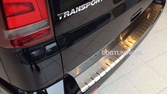 Afbeeldingen van Rvs bumperbescherming Volkswagen Transporter T5 | Multivan | Caravelle 2003-2015
