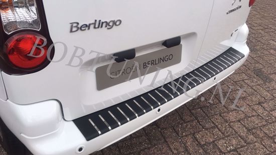 Afbeeldingen van Carbon rvs bumperbescherming Citroen berlingo / Peugeot partner 2008-2018