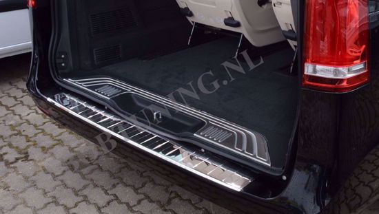 Hoogglans RVS bumperbescherming Mercedes Vito W447 2014-heden 1118 mm