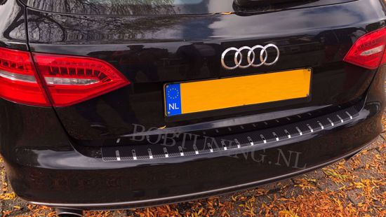 Afbeeldingen van Carbon rvs bumperbescherming Audi a4 (B8) 2008-2014