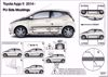 Afbeeldingen van Stootlijsten Toyota Aygo (5deur) 2014-