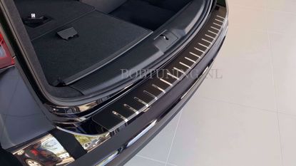 Afbeeldingen van Carbon rvs bumperbescherming Toyota Avensis (kombi) 2016-