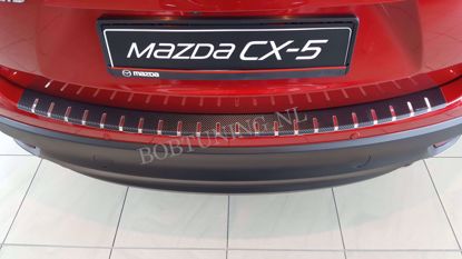 Afbeeldingen van Carbon rvs bumperbescherming Mazda Cx-5 2012-2017