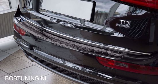 Afbeeldingen van Zwart rvs bumperbescherming Audi Q5 2008-2016
