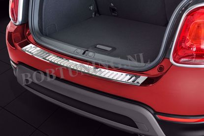 Afbeeldingen van Rvs bumperbescherming Fiat 500X 2014-2018