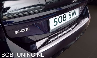 Afbeeldingen van Rvs bumperbescherming Peugeot 508sw (kombi) 2018-