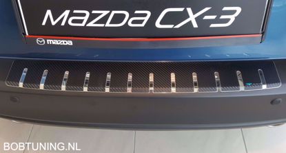 Afbeeldingen van Carbon rvs bumperbescherming Mazda Cx-3 2015-2022