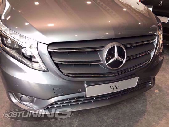 RVS grill lijsten Mercedes Vito W447 Facelift 2020-2024