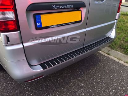 Afbeeldingen van Carbon rvs bumperbescherming Mercedes Vito W447 2014-2019 | 2020+