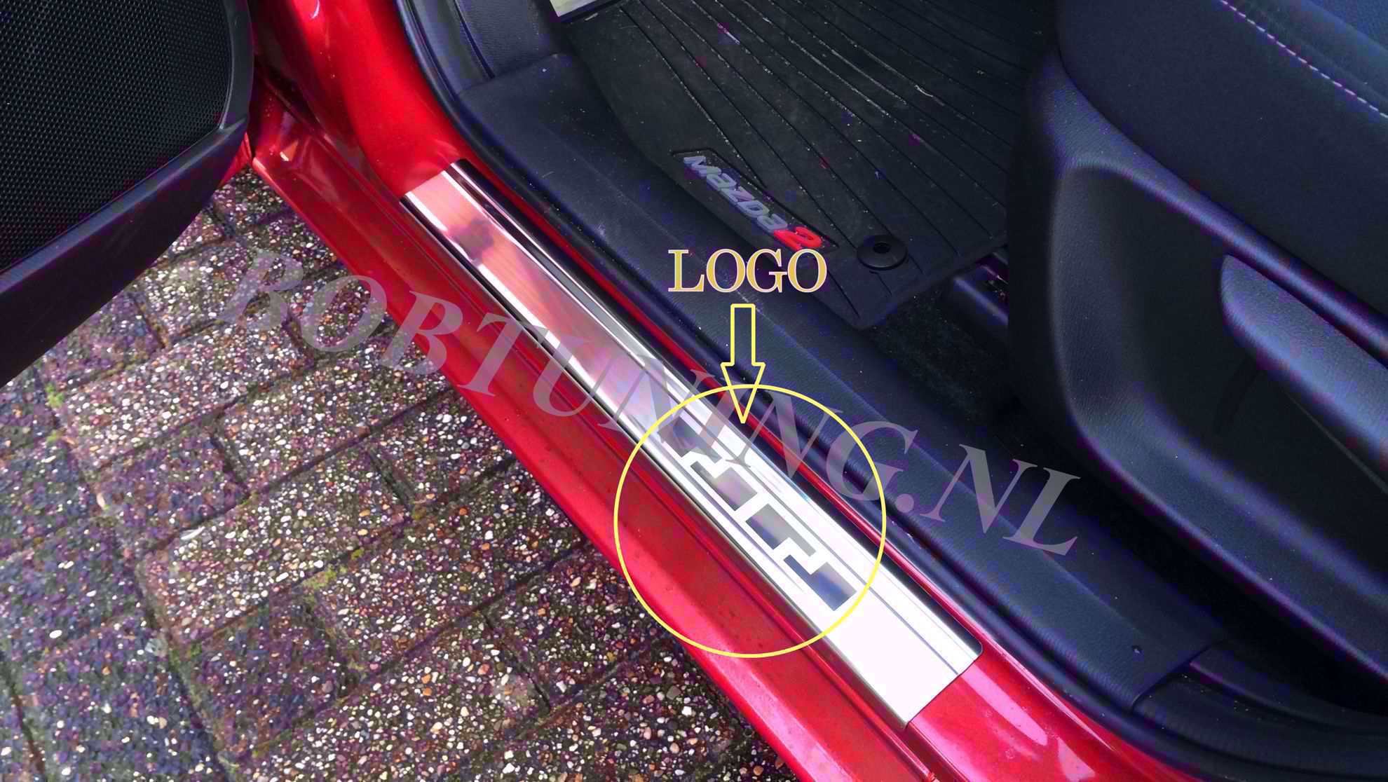 4 Stuks Auto Buitenste Instaplijsten voor Dacia Sandero 3 Stepway 2020-2022, Drempel Welkom Pedaal - Koolstofvezel - Instaplijsten Protector