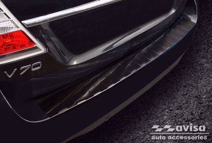 Afbeeldingen van Grafiet rvs bumperbescherming Volvo V70 2014-2016