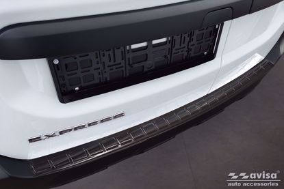 Afbeeldingen van Grafiet Rvs bumperbescherming Renault Expres Furgon 2021-