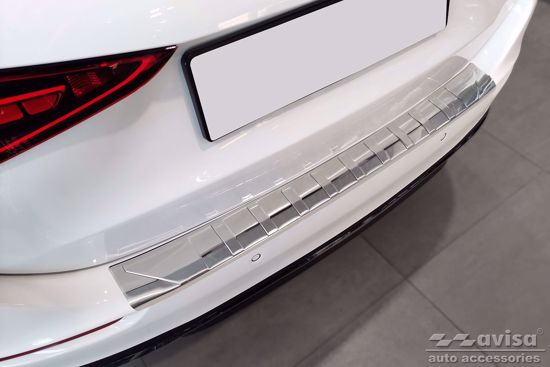 Afbeeldingen van Rvs bumperbescherming Mercedes C-klasse S206 (kombi) 2020-