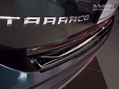 Afbeeldingen van Grafiet rvs bumperbescherming Seat Tarraco Hybrid 2018-