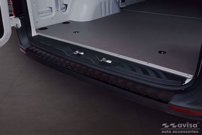 Afbeeldingen van Zwart Aluminium bumperbescherming Mercedes Sprinter W907 W910 2018-