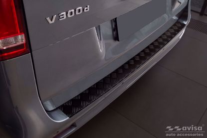 Afbeeldingen van Zwart Aluminium bumperbescherming Mercedes Vito W447 2014-2019 | 2020+