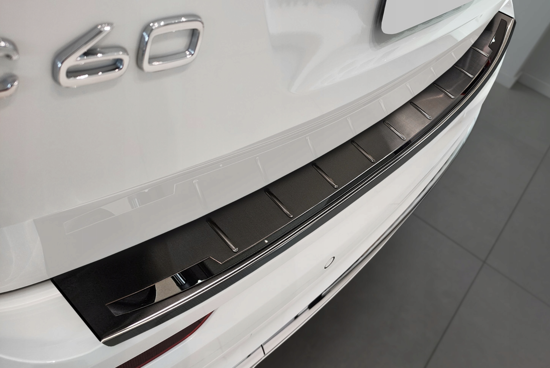 Afbeeldingen van Zwart rvs  bumperbescherming Volvo XC60 2017-2021 | 2021-2025 | 2026-