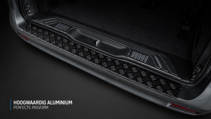 Picture of Matt Black Aluminium Rear Bumper Protector Mercedes Vito W447 2014-2019 | 2020+