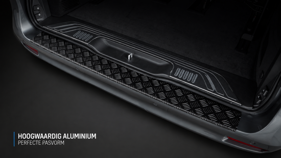 Picture of Matt Black Aluminium Rear Bumper Protector Mercedes Vito W447 2014-2019 | 2020+