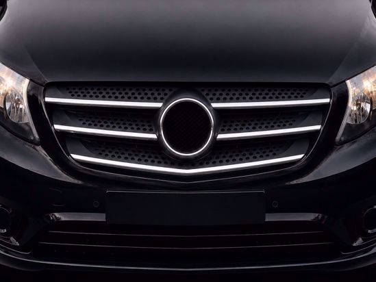 Afbeeldingen van RVS grill lijsten Mercedes Vito W447 2014-2019 – 5-delig
