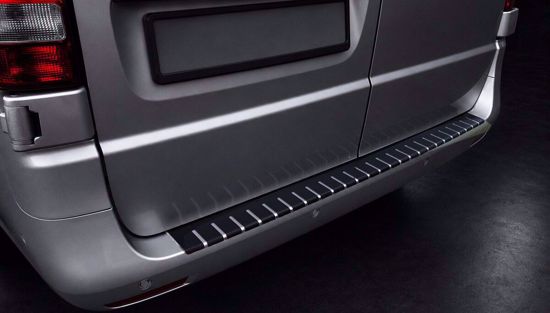 Afbeeldingen van Carbon Rvs bumperbescherming Mercedes Vito W447 2014-2019 | 2020+