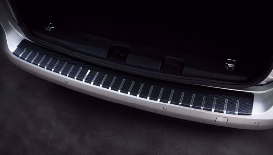 Picture of Carbon RVS Rear Bumper Protector Volkswagen Caddy 2020-
