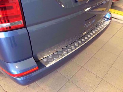 Aluminium traanplaat bumperbescherming Volkswagen T6 Transporter Multivan met gesloten achterklep