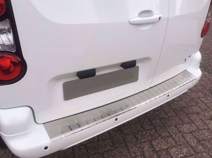 RVS bumperbescherming Citroën Berlingo Peugeot Partner 2008-2018 achterzijde