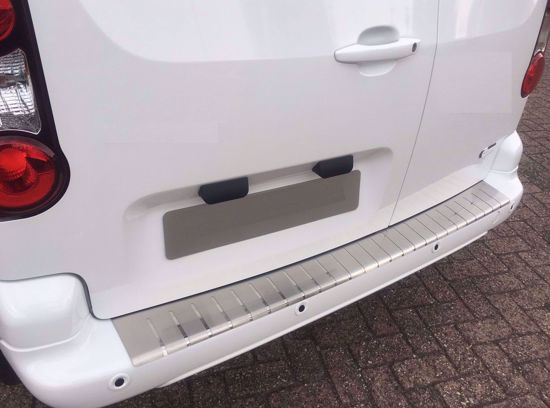 RVS bumperbescherming Citroën Berlingo Peugeot Partner 2008-2018 achterzijde