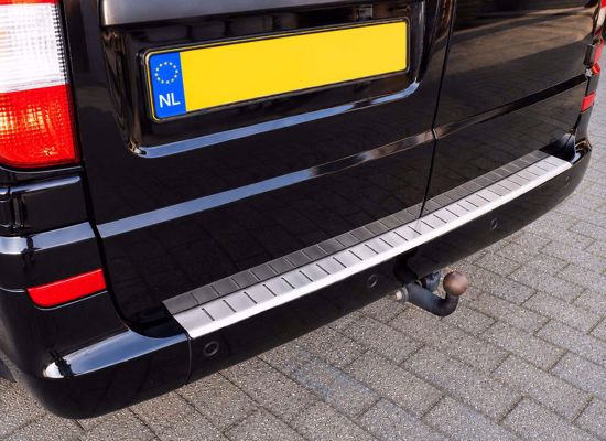 RVS bumperbescherming Mercedes Vito Viano W639 2004-2014 detail