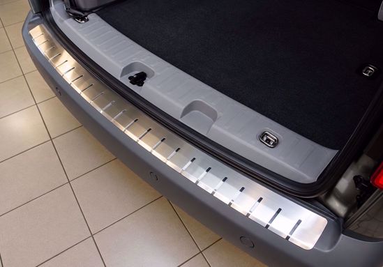 Geborsteld RVS bumperbescherming Volkswagen Caddy III 2004-2014 gemonteerd