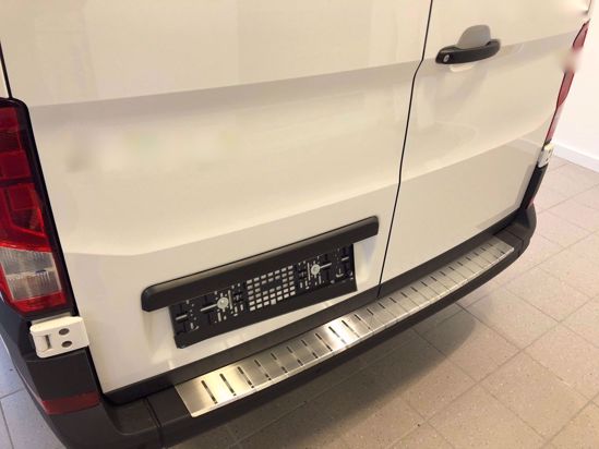 RVS bumperbescherming Volkswagen Crafter II 2016-heden gemonteerd