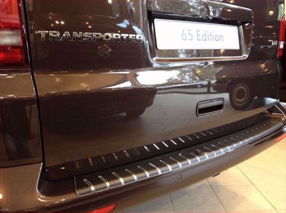 Carbon RVS bumperbescherming Volkswagen Transporter T5 Multivan Caravelle 2003-2015 gemonteerd