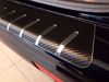 Detail carbon RVS bumperbescherming Volkswagen Transporter T5 Multivan Caravelle 2003-2015 met omgebogen rand